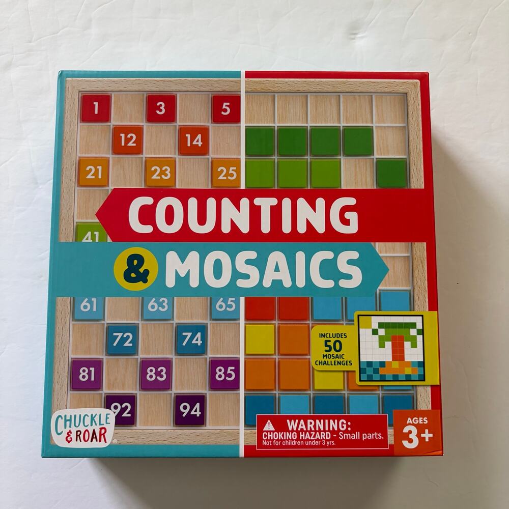 Chuckle & Roar | Counting & Mosaics Tiles and Board EUC